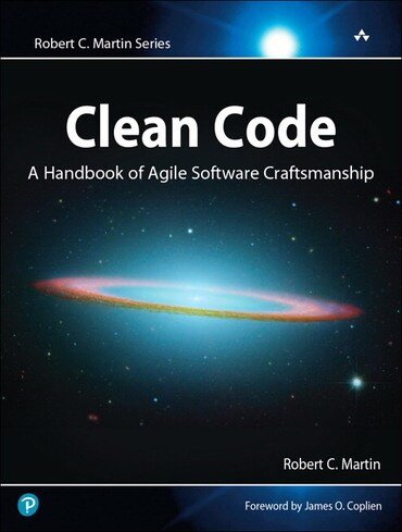 Book cover of Clean Code: A Handbook of Agile Software Craftsmanship ISBN 9780132350884